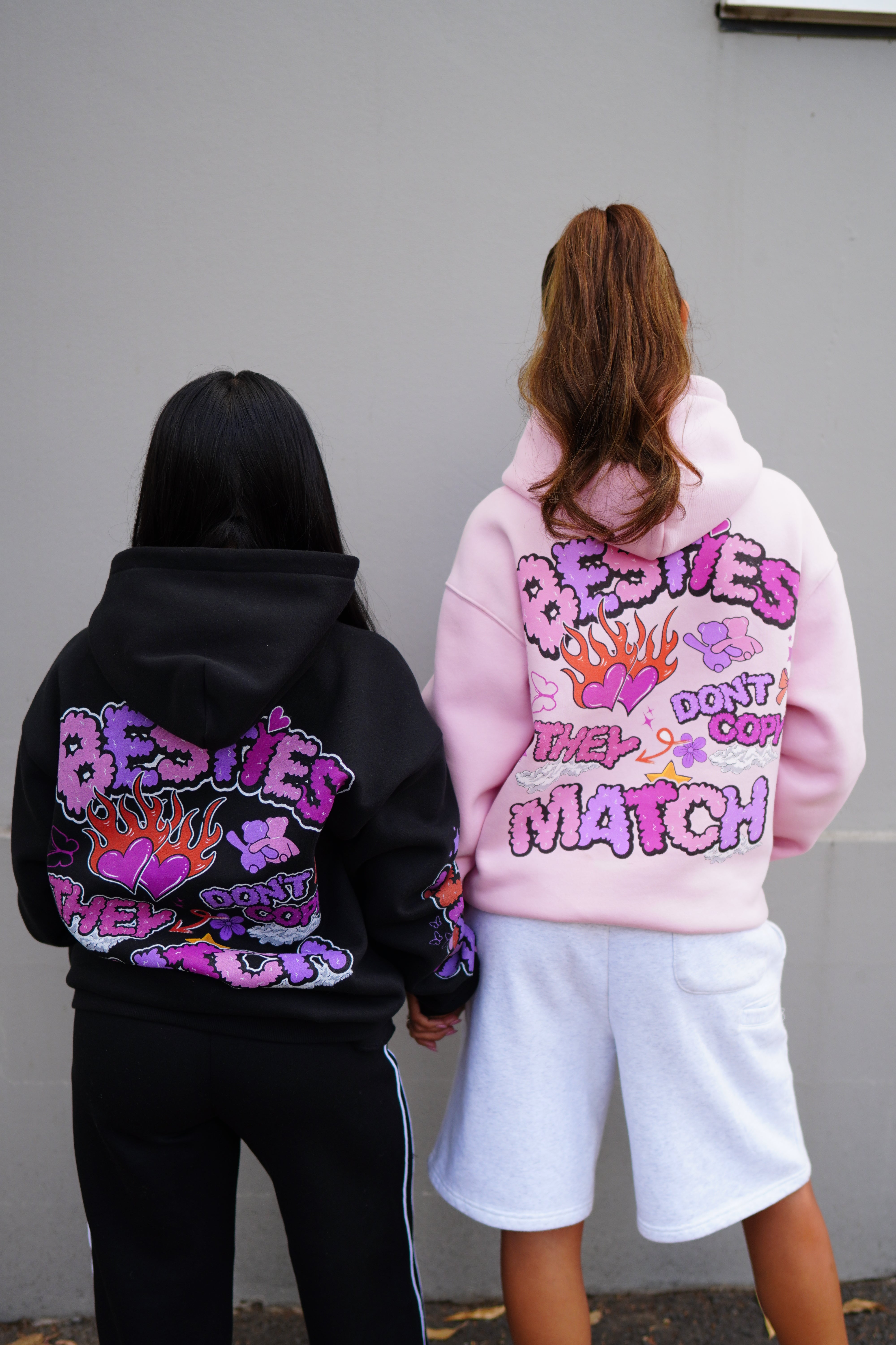 Besties Don't Copy, They Match (Black Edition)