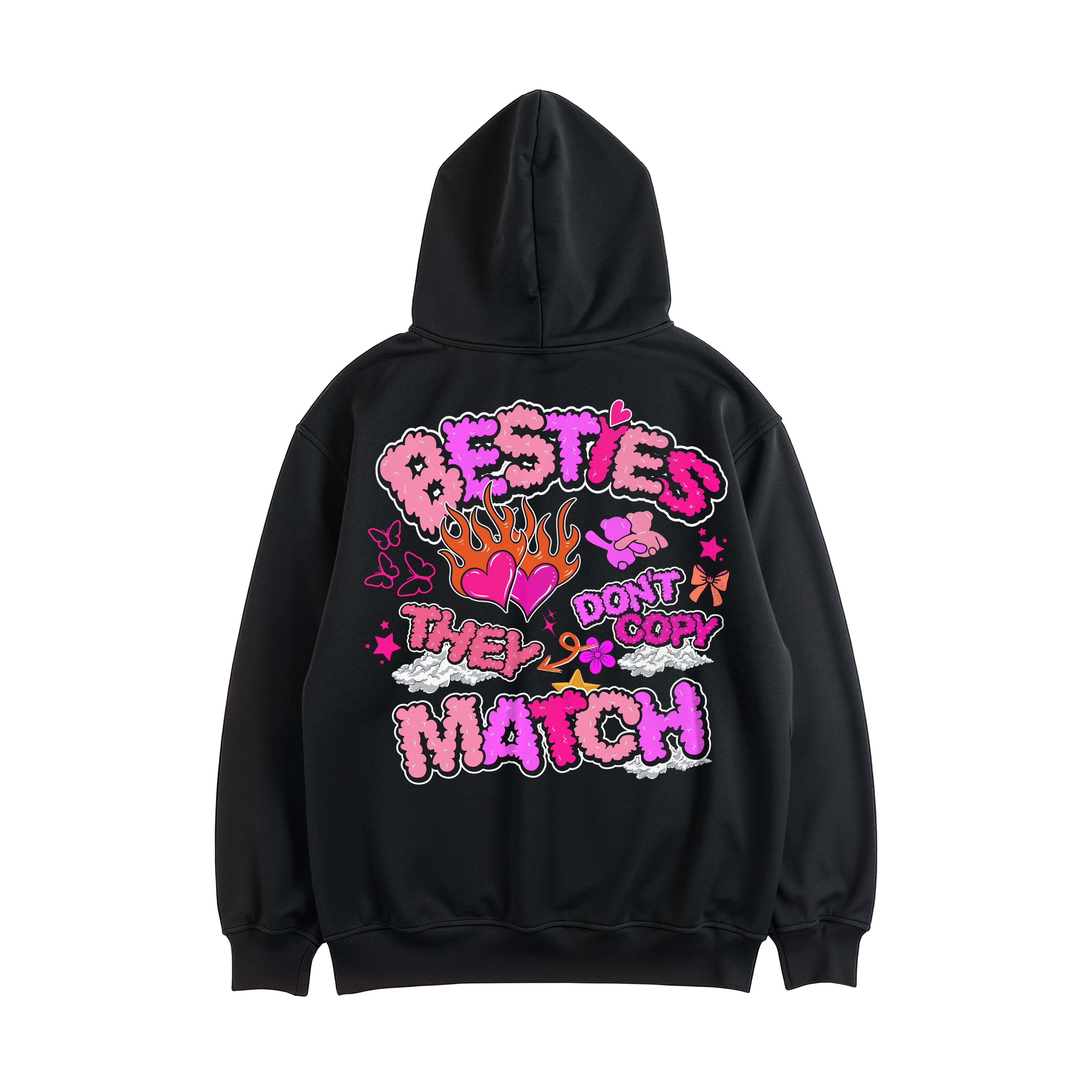 Besties Don't Copy, They Match (Black Edition)